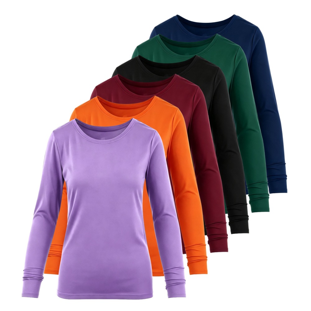 Undershirt Crew Neck - Langarm-Unterhemd mit Rundhalsausschnitt, medizinische Basisschicht, Arbeitskleidung