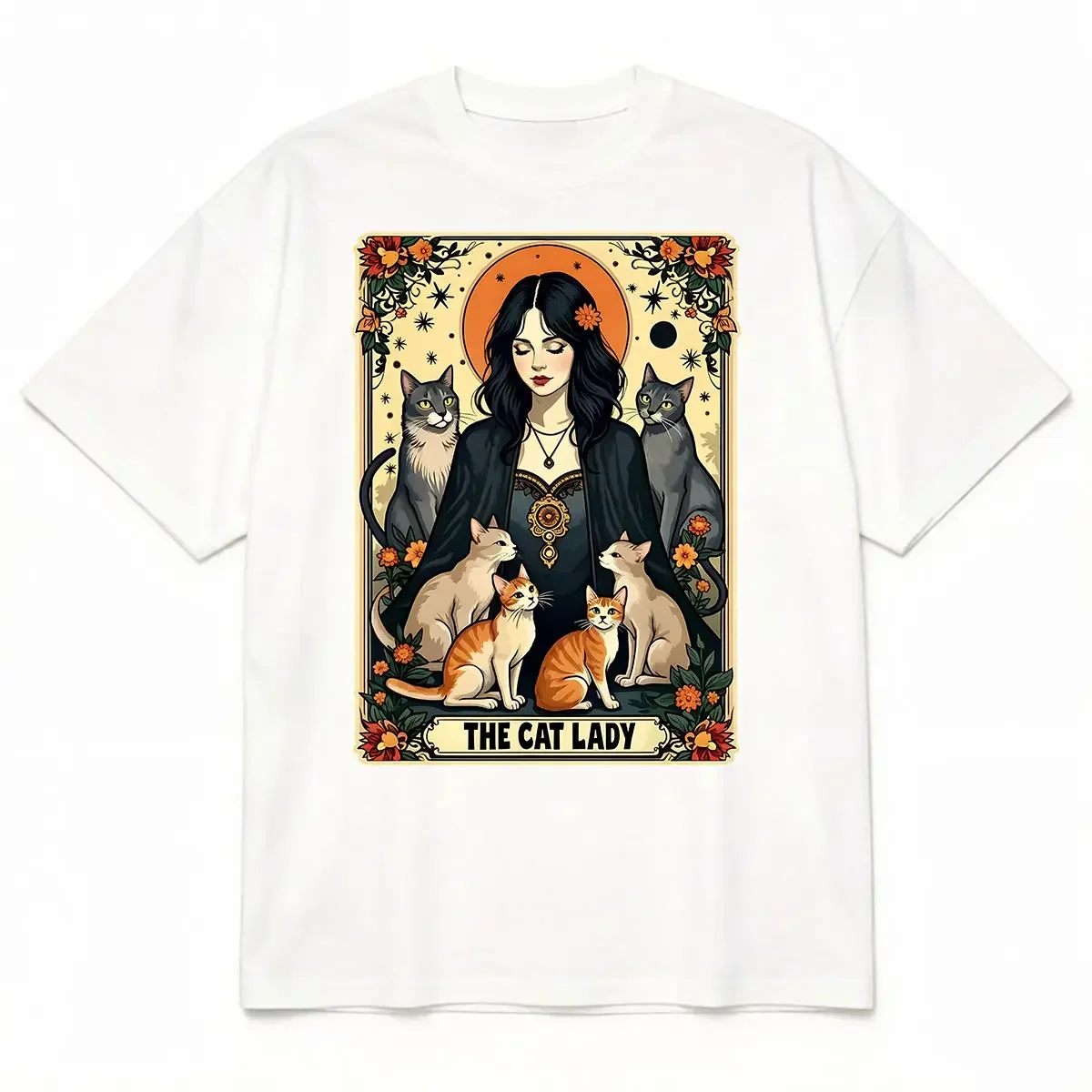 Unisex The Cat Lady Tarot Card – Undershirt Crew Neck Bewertung und Preis